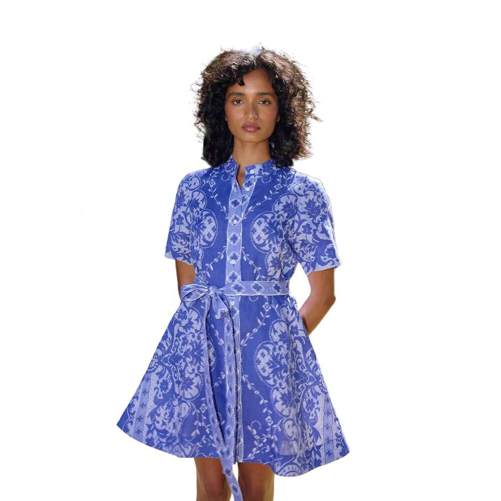 NEW ASTON STUDIO nami mini dress in antique royal